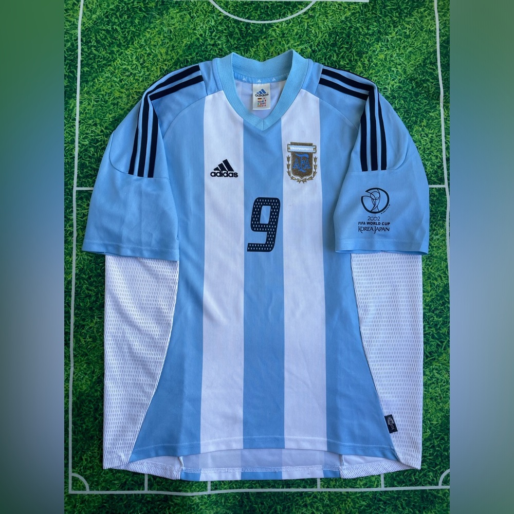 GABRIEL BATISTUTA ARGENTINA 2002 ADIDAS AUTHENTIC JERSEY.